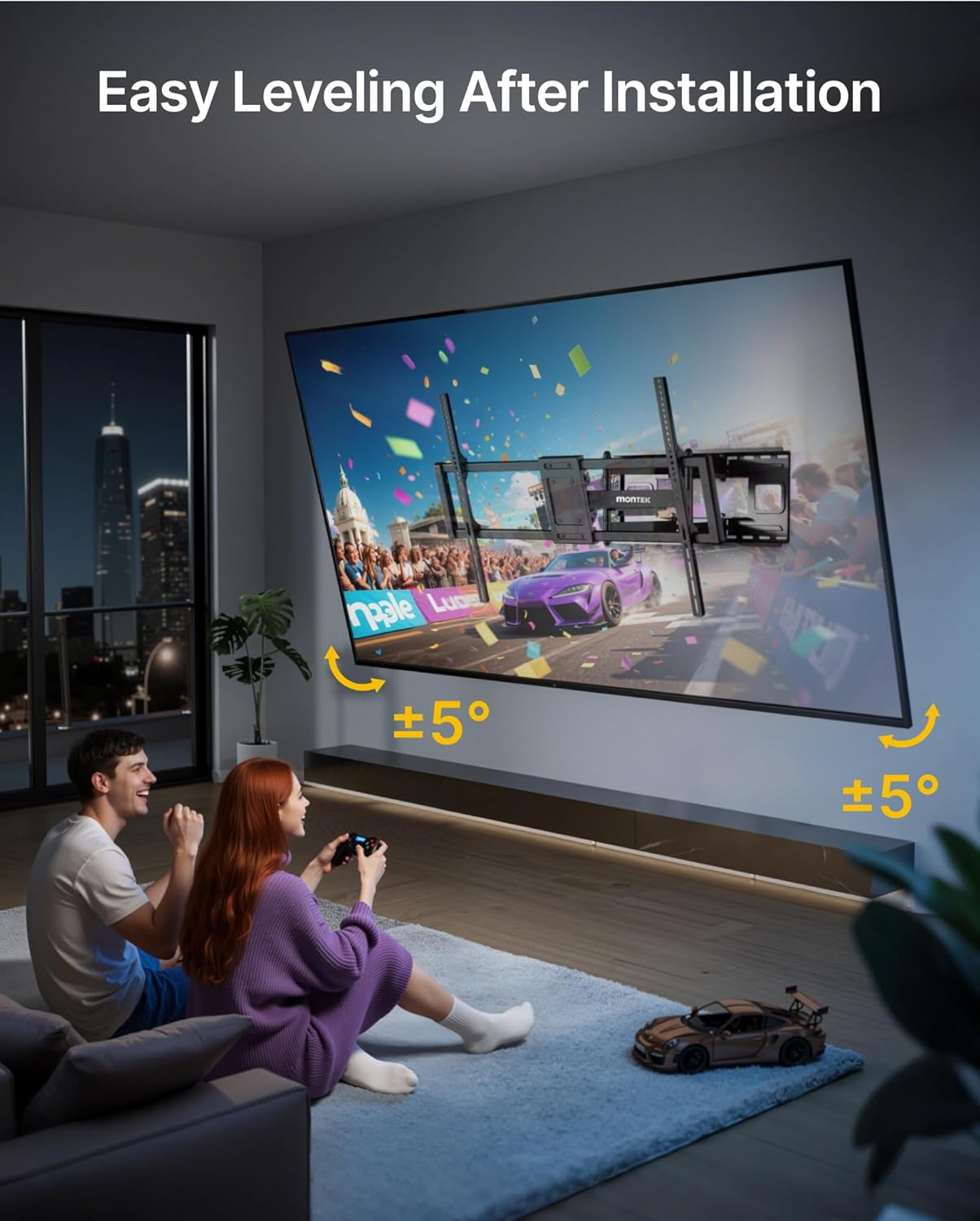 Thumbnail 6 de monTEK Heavy-Duty TV Wall Mount, 265 lb Capacity