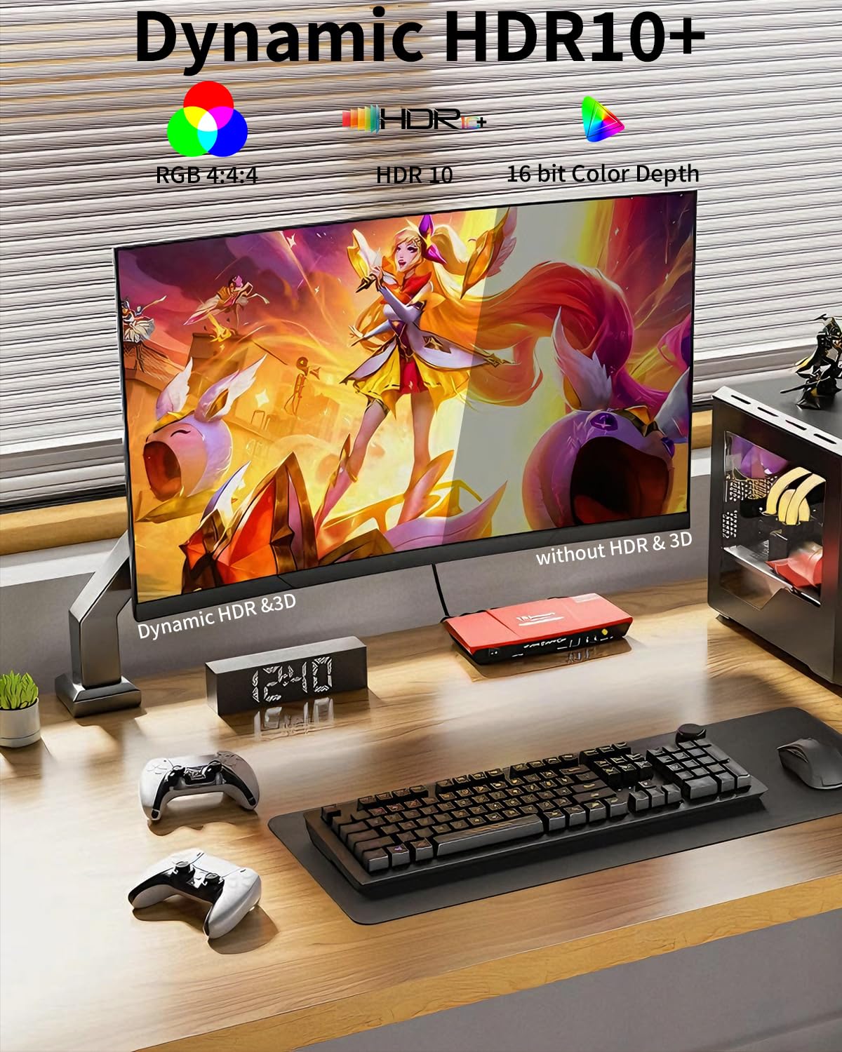 Thumbnail 6 de layajia 4K DisplayPort to HDMI Cable 2M (Uni-Directional) DP to HDMI, 4K@30Hz / 2K@60Hz / 1080P@120Hz