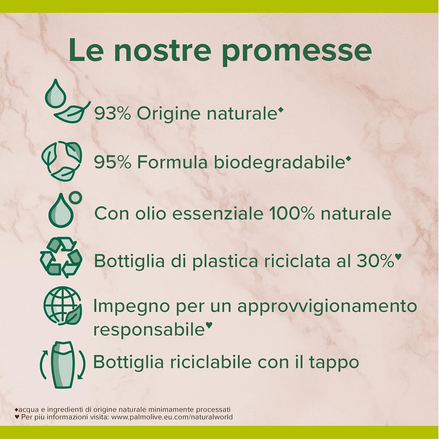 Detalle de Palmolive Bagnoschiuma Thermal Spa Mineral Massage 500 ml × 6 – Gel doccia con sale marino e aloe