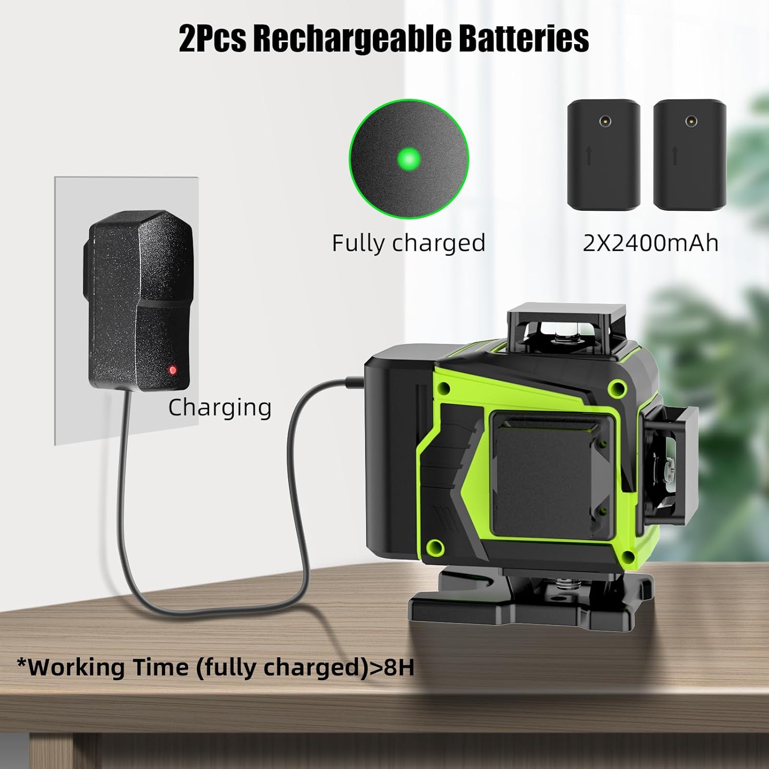 Thumbnail 5 de Livella Laser Autolivellante a 16 Linee 4x360° verde + telecomando – versione con base magnetica