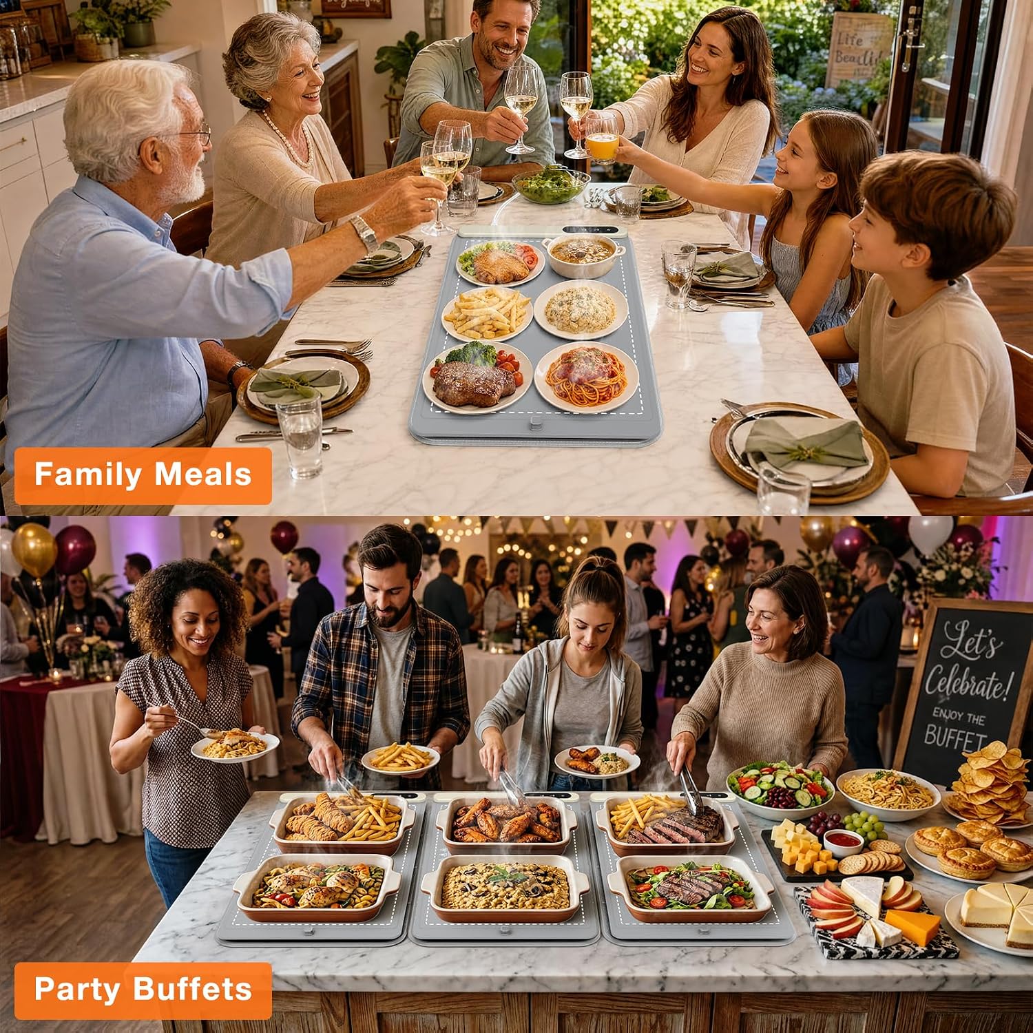 Detalle 1 de FYY Food Warming Mat 24 x 15-Inch