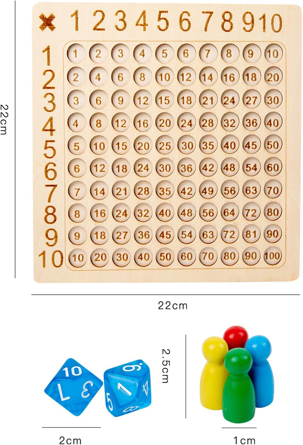 Detalle 2 de ZUNIPLEX Multiplikationsbrett Grundschule 1x1 Lernen