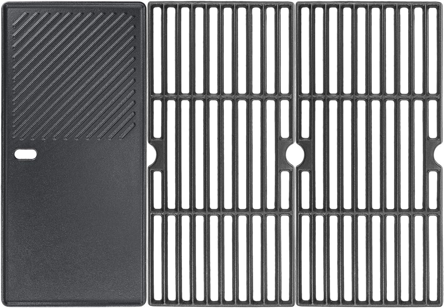 GFTIME Gusseisen-Grillrost & Grillplatte (43 x 63 cm) als Ersatz für ausgewählte Gasgrills