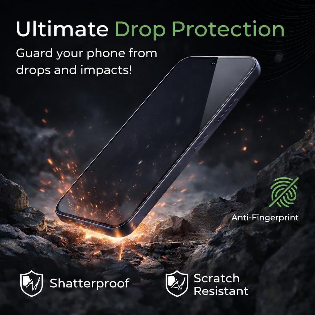 Detalle de Deppa Schutzfolie 2er Set für Samsung Galaxy S26 (6,3 Zoll) – fingerabdruckkompatibel, vollflächiger Schutz