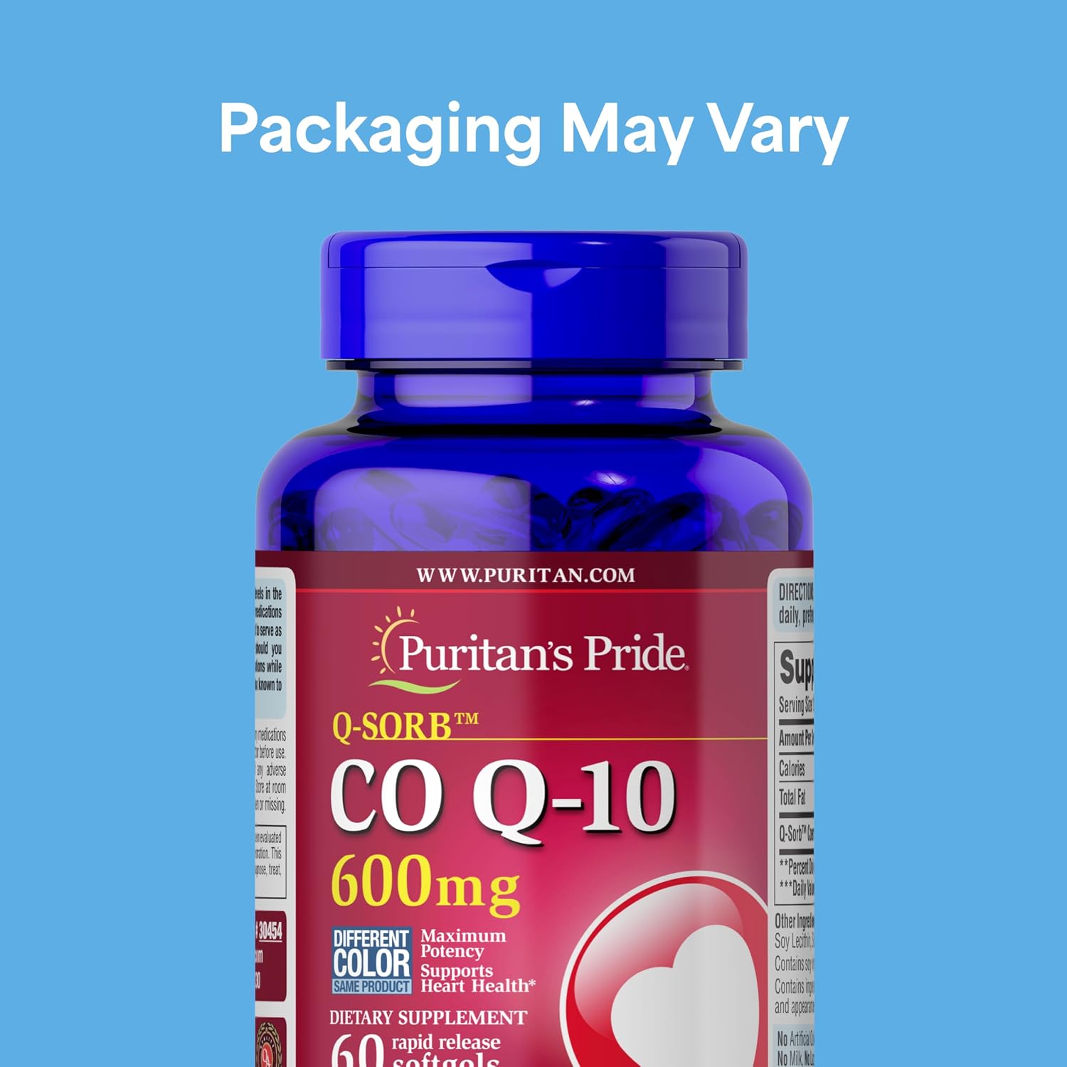 Detalle 2 de Puritan's Pride CoQ10 supplement 600 mg