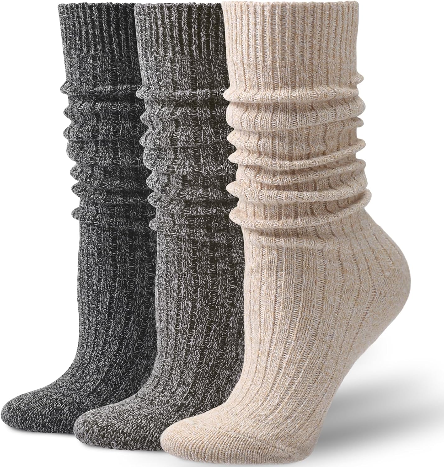 Detalle de Pleneal 3-Pair Slouch Scrunch Socks