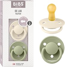 Tétine BIBS De Lux, lot de 2, caoutchouc naturel ⚙