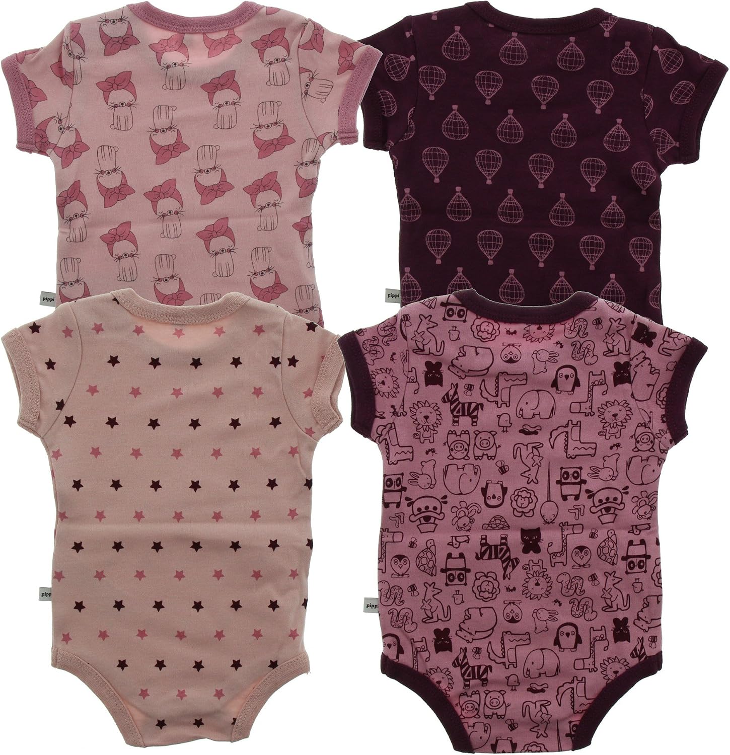Detalle 2 de PIPPI Baby Mädchen Body 4er Pack Gr 86 Lilac