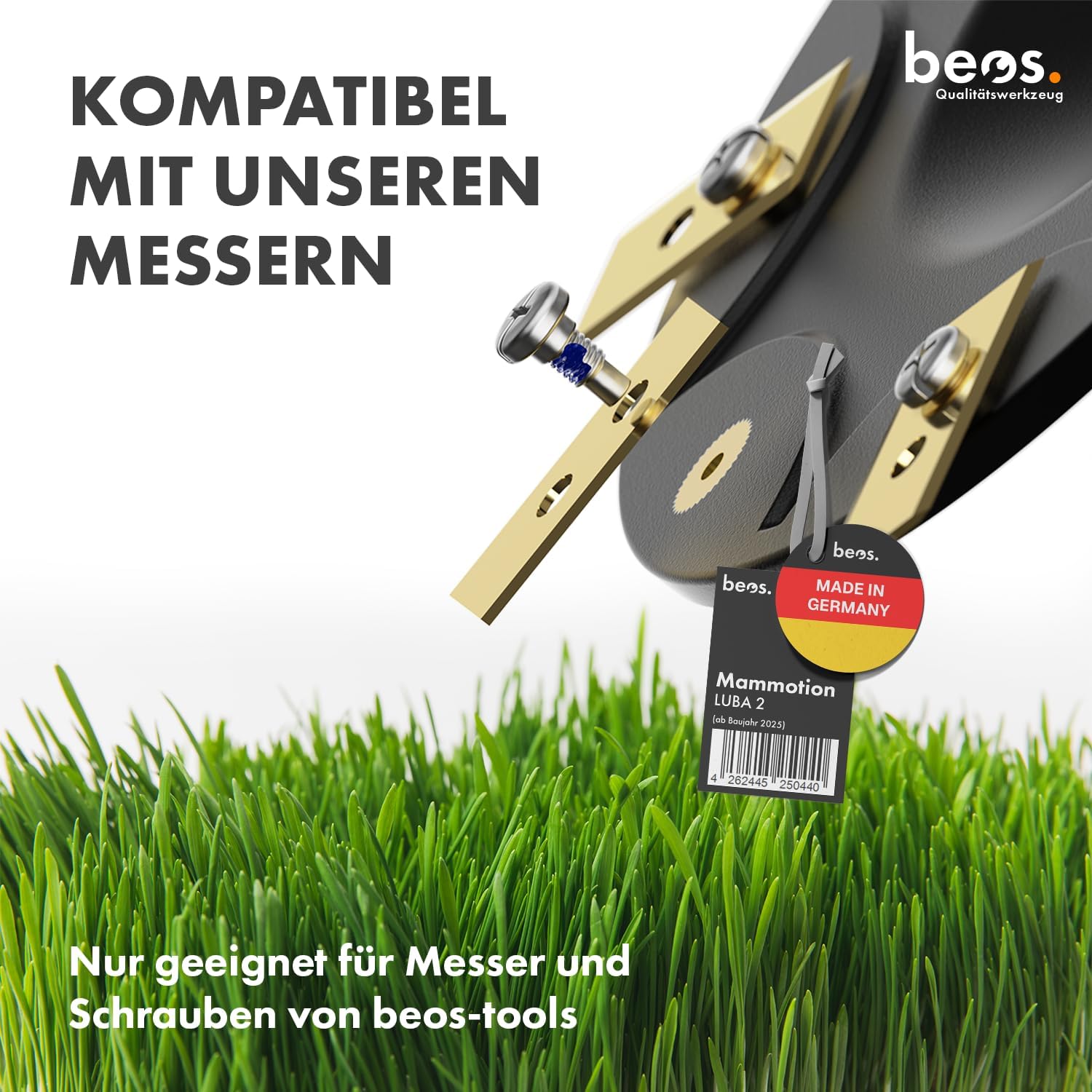 Thumbnail 5 de BEOS Premium Mähroboter Tuning Messerscheiben – kompatibel mit Mammotion LUBA2 AWD (ab Baujahr 2025), 2× Messerteller