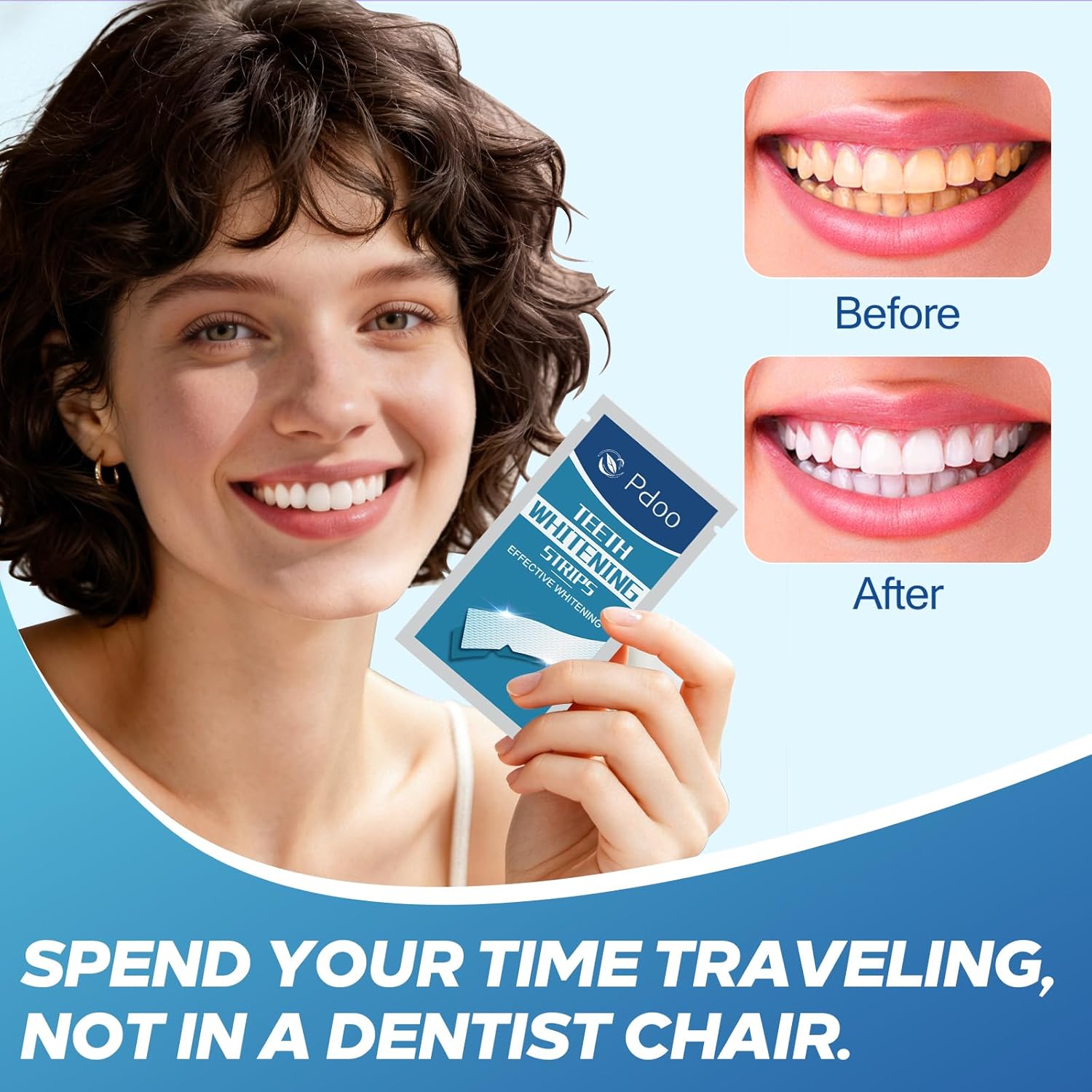 Thumbnail 3 de Teeth Whitening Strip Kit (28 Strips) for Sensitive Teeth—14 Treatments