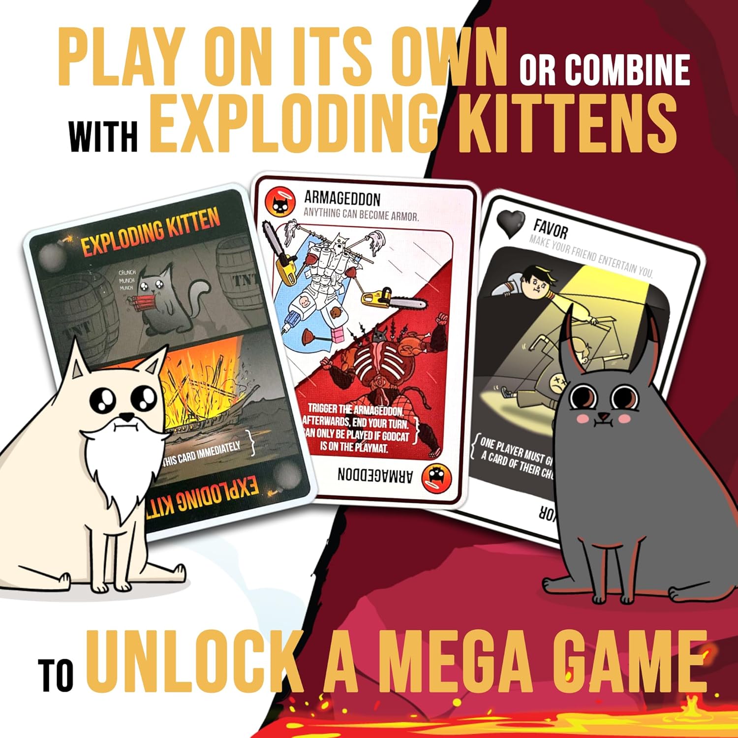 Thumbnail 6 de Exploding Kittens - Good vs Evil: A High-Stakes Card Battle for 2–5 Players