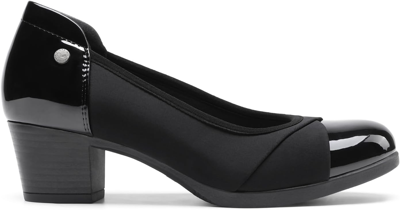 Detalle de DREAM PAIRS Décolleté con tacco a blocco comode e ammortizzate per donna