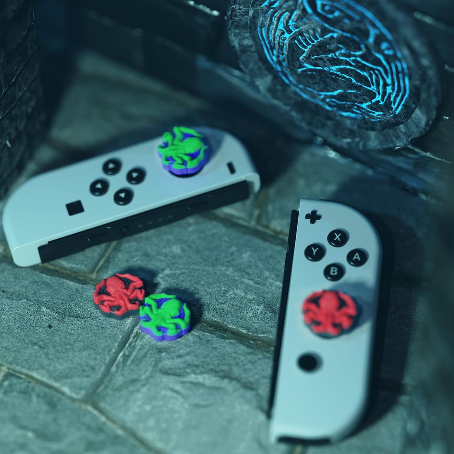 Thumbnail 1 de playvital Joystick Caps for Nintendo Switch – Cthulhu The Octopus Thumbstick Covers
