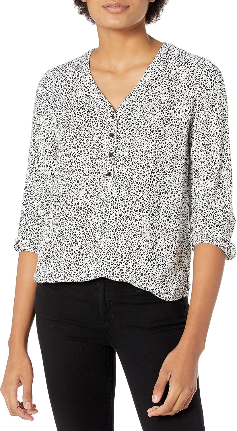 Detalle de Amazon Essentials Women's 3/4 Sleeve Pop-Over Shirt