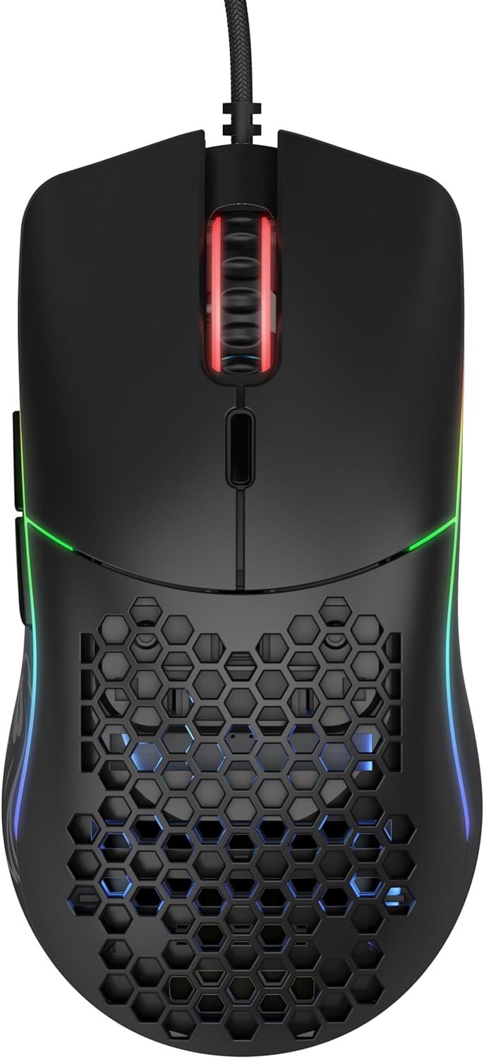 Detalle 2 de GLORIOUS Model O: Mouse cablato per PC gaming con sensore ottico rapido