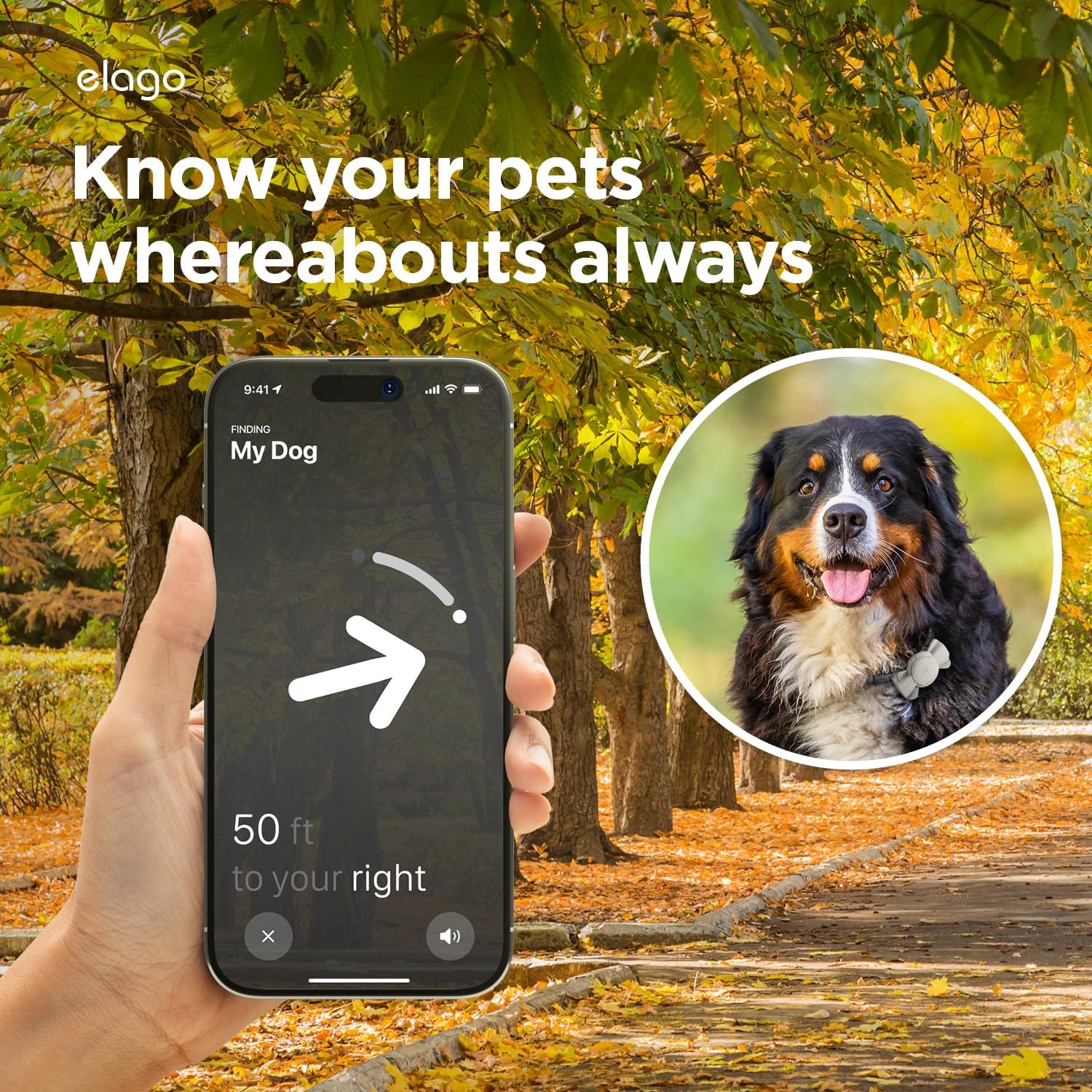 Thumbnail 5 de Coque ruban elago pour collier avec boucle pour Apple AirTag (compatible 2e & 1re génération) – Pierre (dispositif de suivi non inclus)