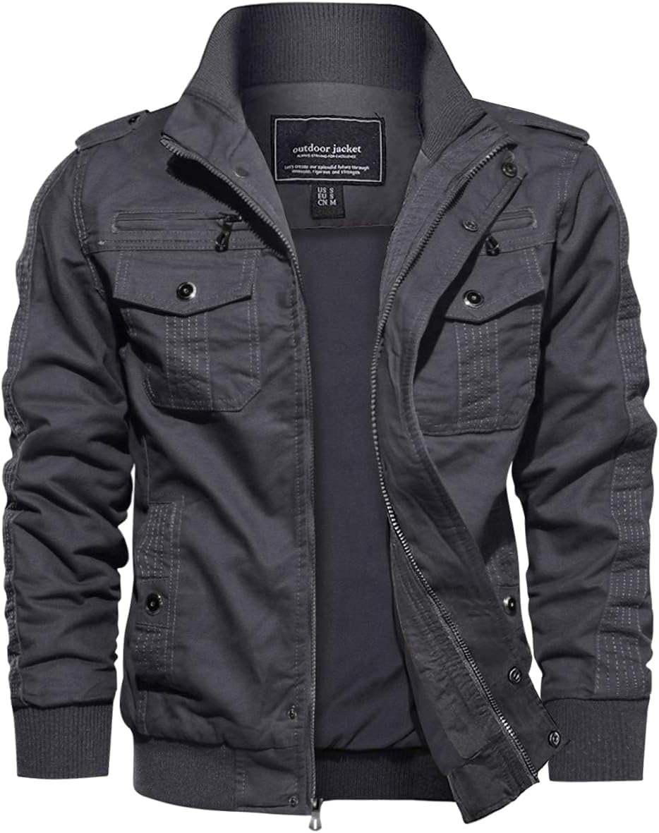 Detalle de EKLENTSON Übergangsjacke Herren 7 Taschen