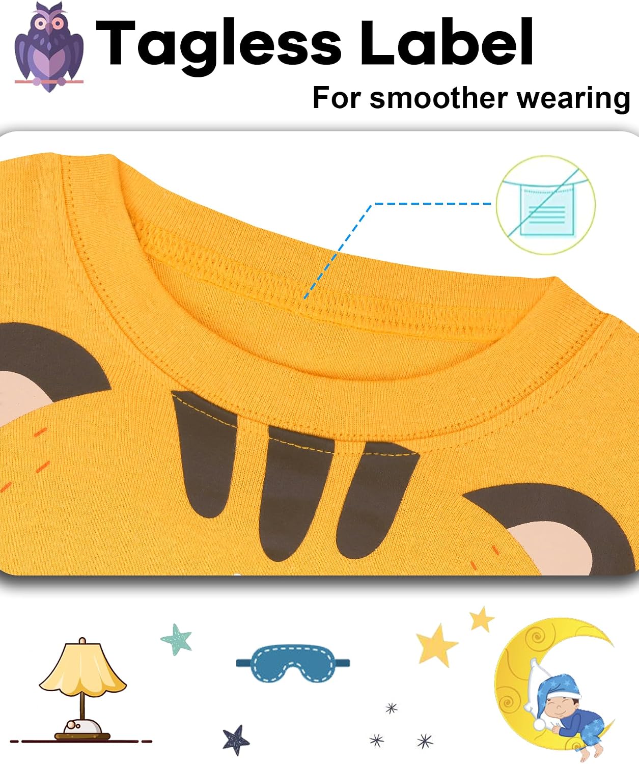 Detalle de Daughter Queen Boys’ Pajama Set, 100% Cotton