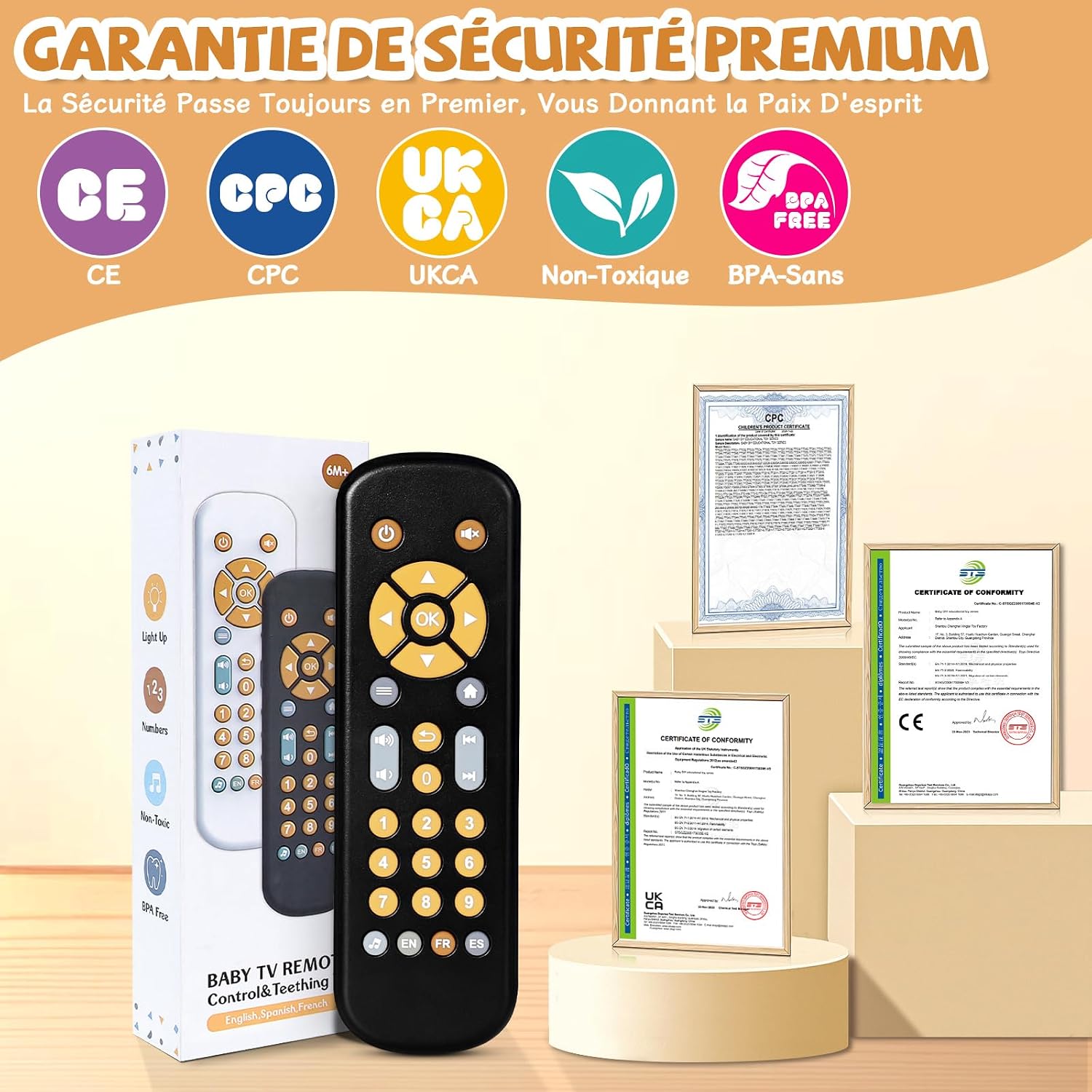 Thumbnail 4 de Orzbow Jouet Télécommande TV Bébé 1‑2 ans
