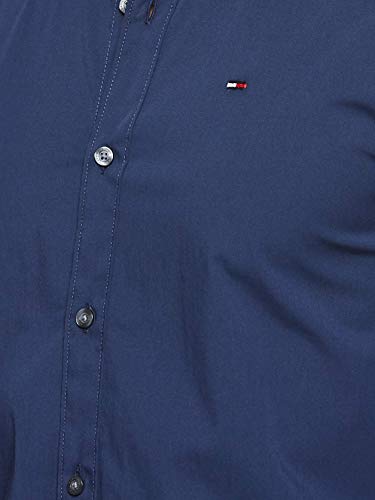 Detalle 2 de Tommy Jeans Tjm Original Stretch Shirt Dm0dm04405 Camisa azul para hombre