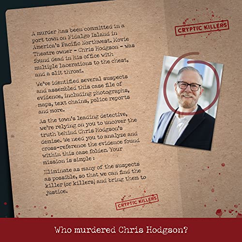 Detalle 2 de Murder at the Movie Theater – Cold Case Files Investigation by Cryptic Killers