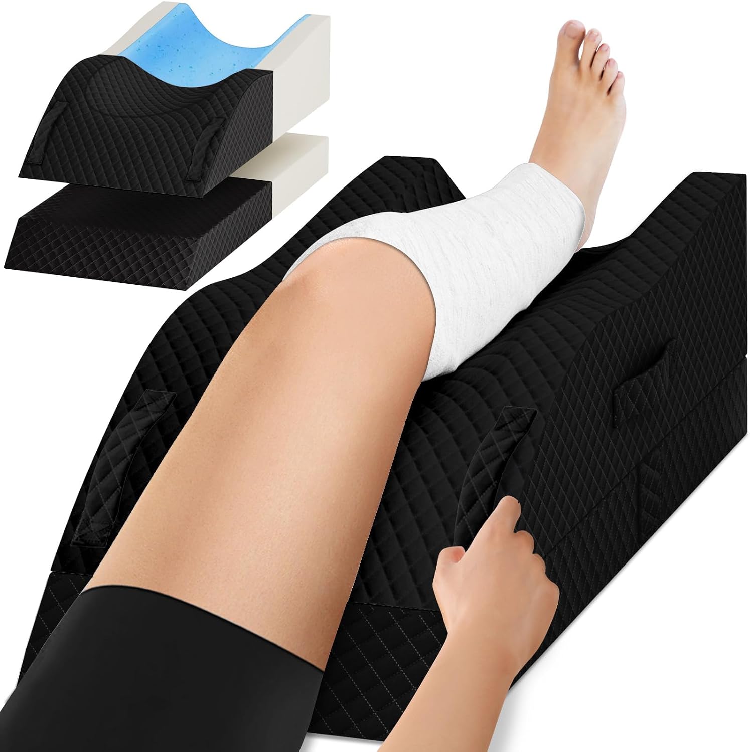 Detalle de TranquilRelax Leg Elevation Pillow, Memory Foam