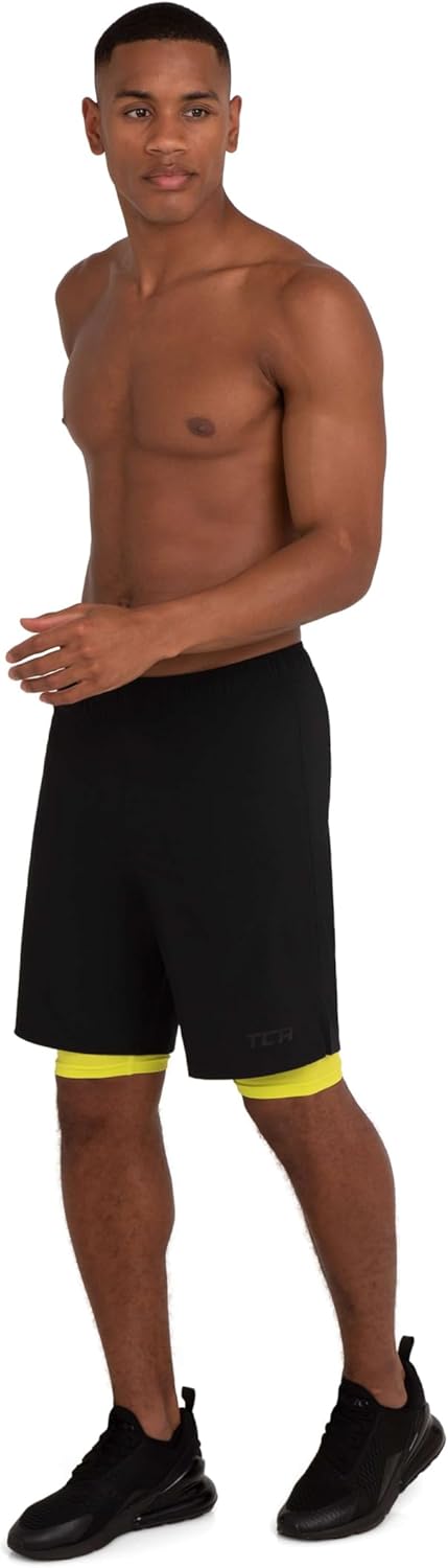 Thumbnail 4 de TCA Ultra Pantaloncini Uomo Sportivi 2 in 1 da Corsa con Tasche a Chiusura Zip