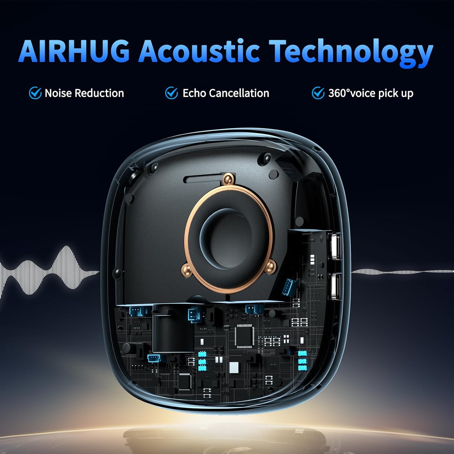 Thumbnail 6 de AIRHUG AIRHUG 01 Bluetooth Konferenzlautsprecher Mikrofon