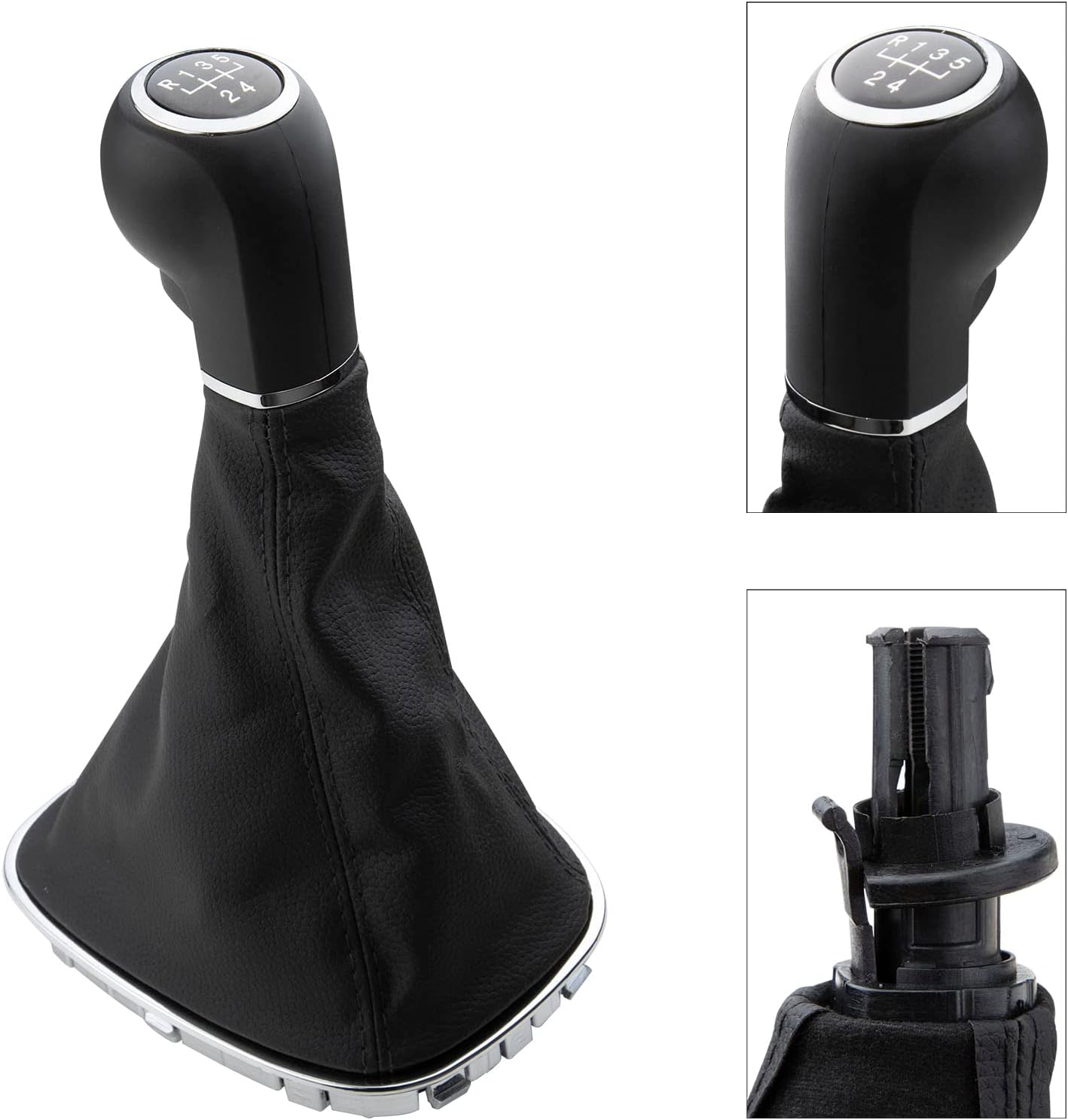 Thumbnail 1 de KASturbo 5 Speed Gear Shift Knob (with boot and frame) for Opel Vauxhall Corsa D 2006–2014