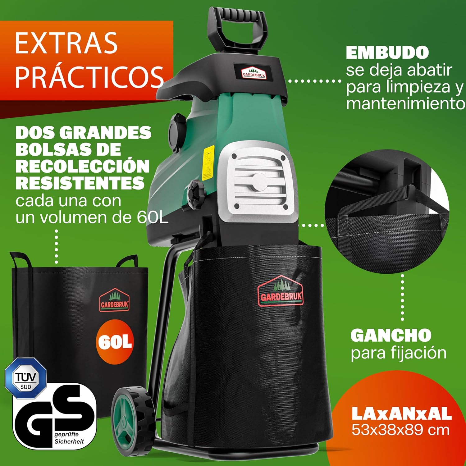 Thumbnail 4 de GARDEBRUK Trituradora Silenciosa 3100W