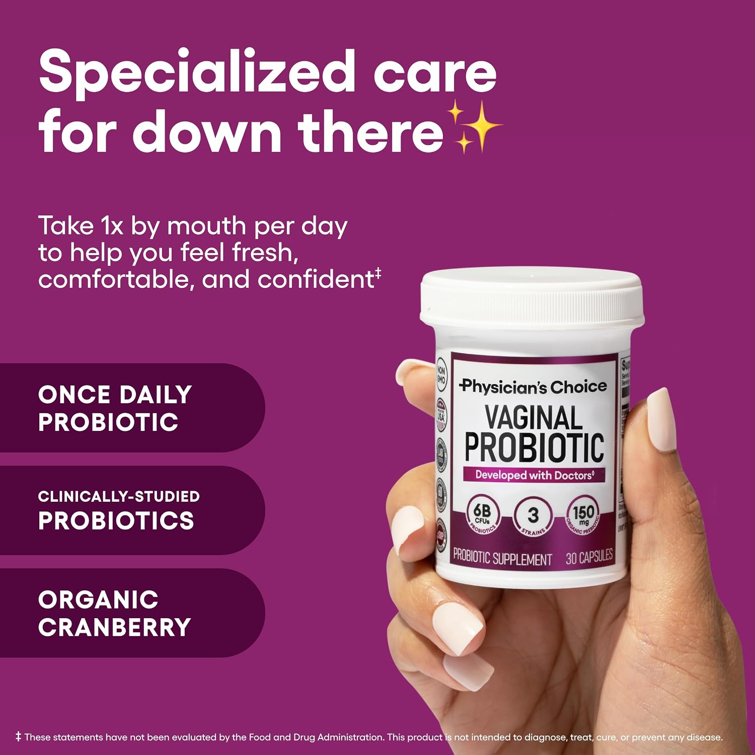 Detalle de Physician's Choice Vaginal Probiotic, 30 Count