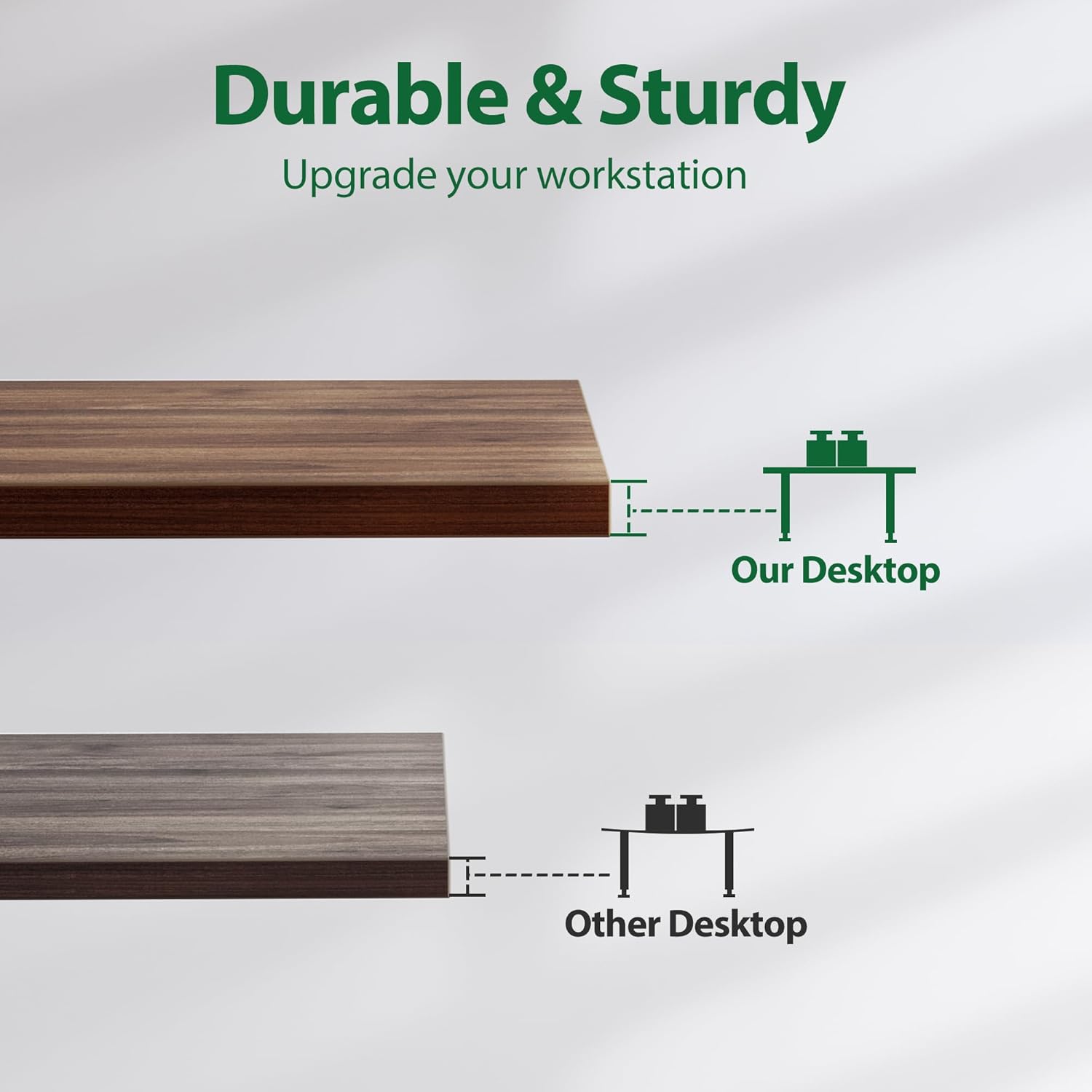 Thumbnail 4 de Agilestic Electric Standing Desk (71 x 24 in) with Height Memory Presets, Dark Walnut