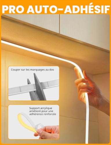 Detalle de Lamomo Ruban LED COB Blanc Chaud Dimmable 5m 24V avec Télécommande
