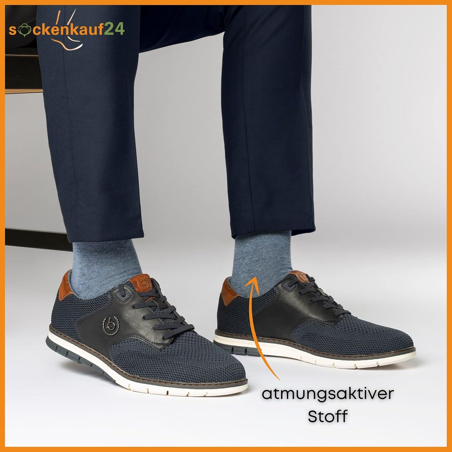 Detalle 2 de 10 Paar Comfort Socken ohne Gummi 👣