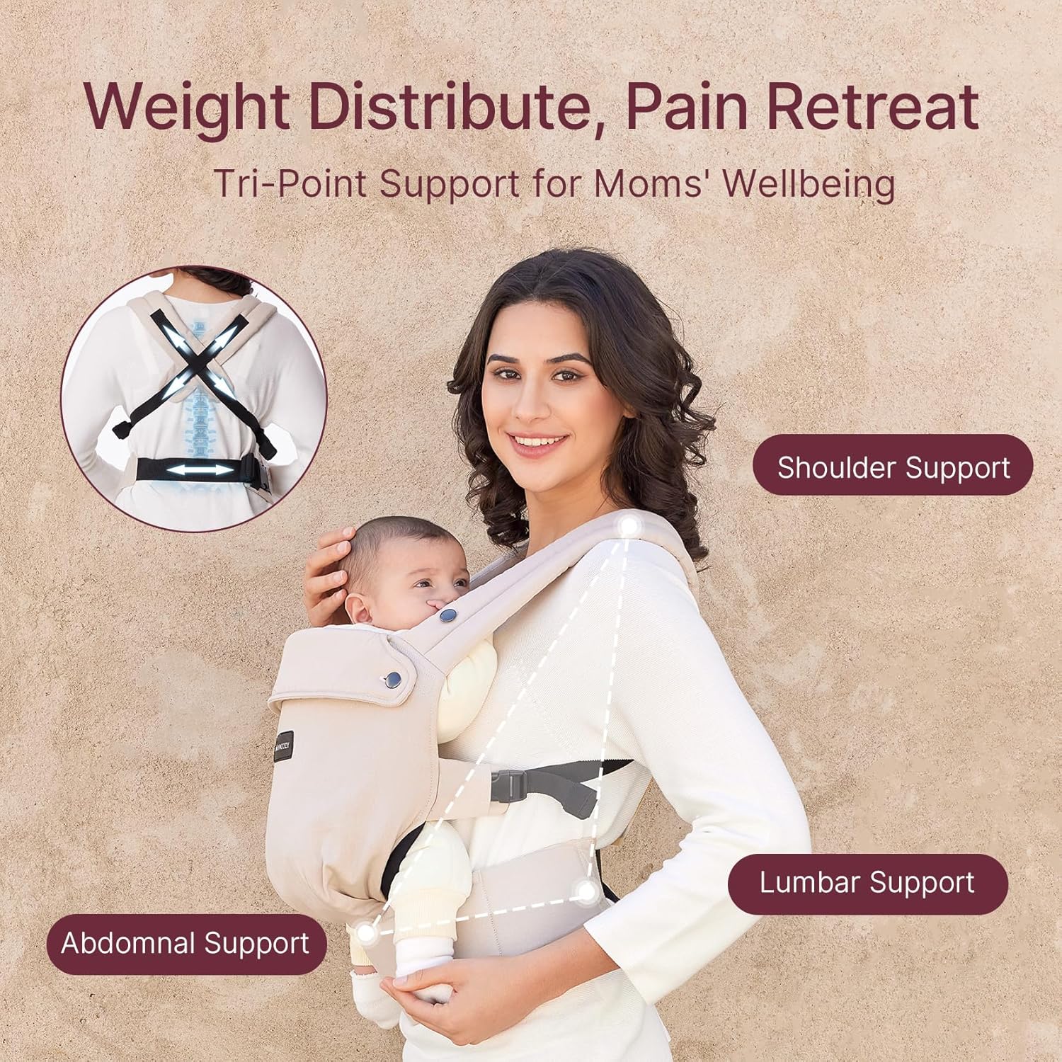 Thumbnail 2 de Momcozy PureHug baby carrier 3–24 months