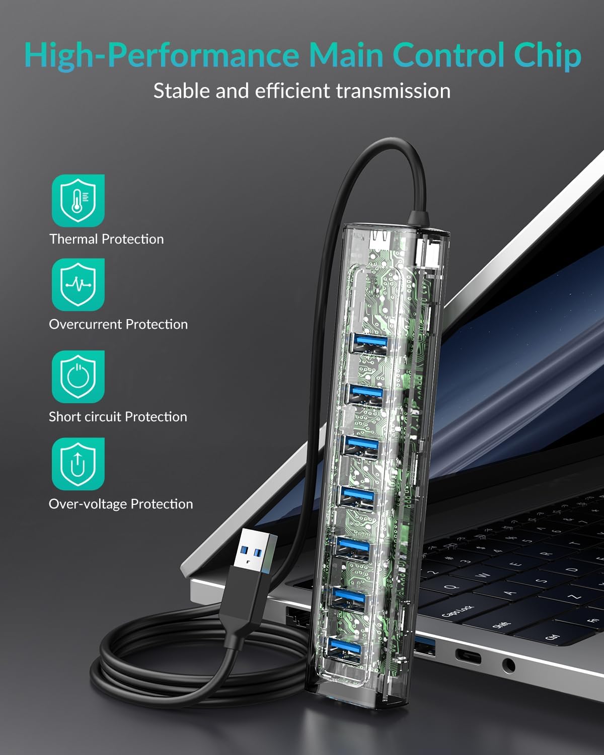 Thumbnail 6 de GiGimundo GM7U Hub USB 3.0 a 7 porte
