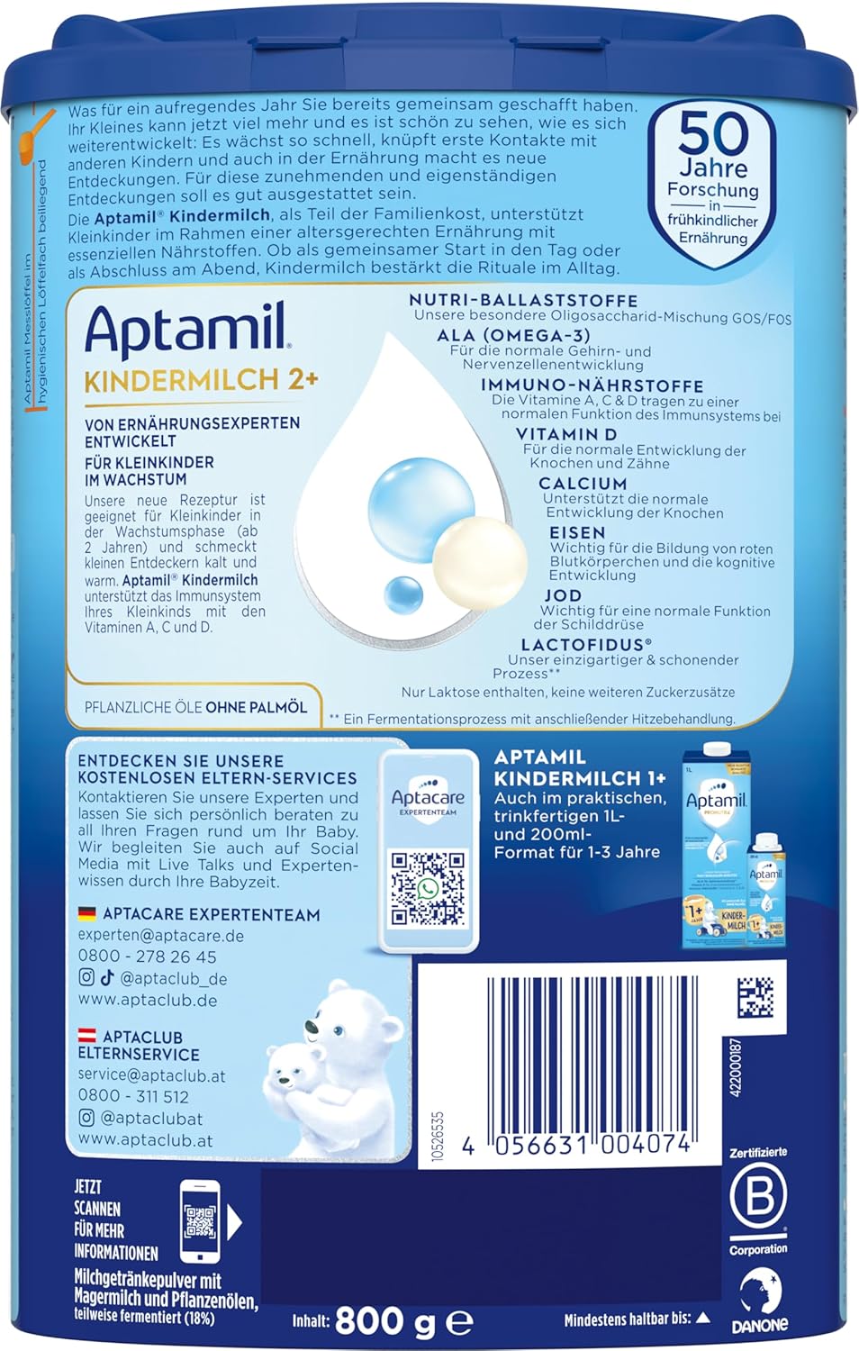 Thumbnail 3 de Aptamil Kindermilch 2 Plus – Kindermilch ab 2 Jahren, 800 g