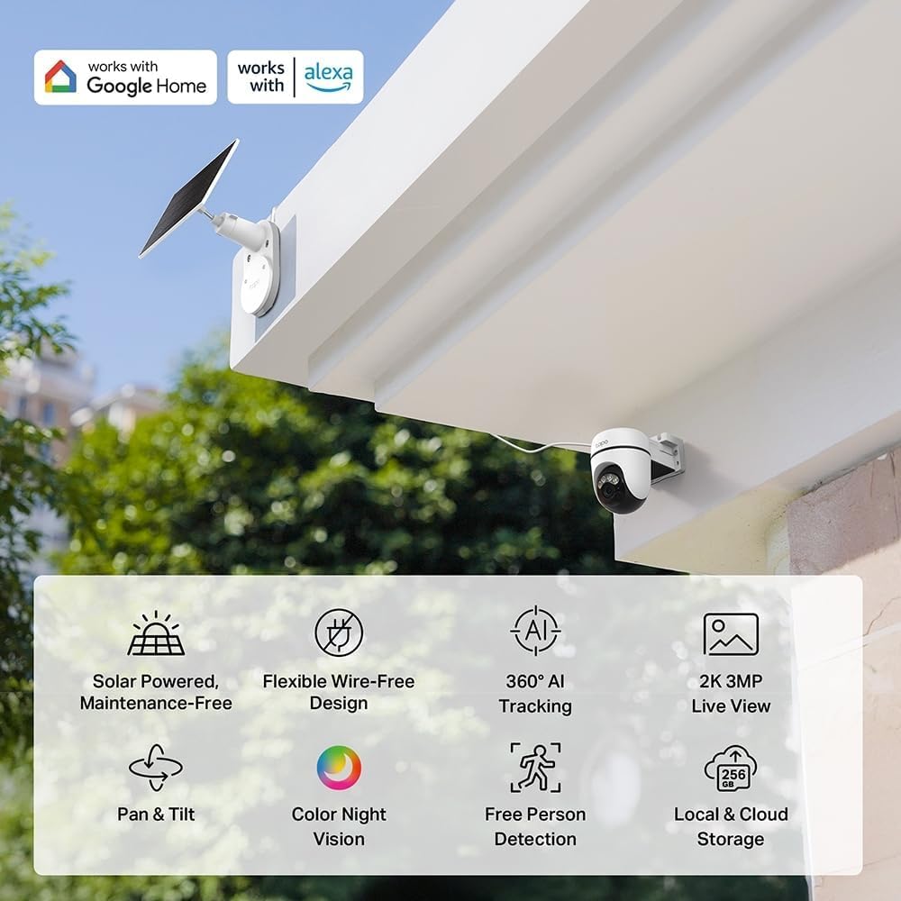 Thumbnail 1 de Tapo TC90 2K solar security camera kit