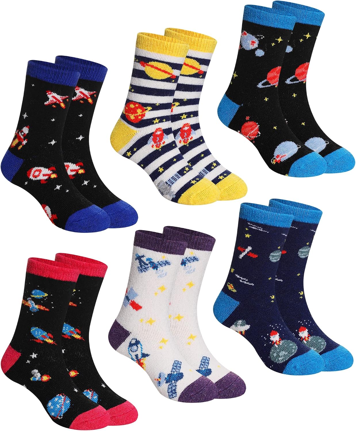 Thumbnail 6 de DoSmart Children's Winter Wool Socks 6 Pairs