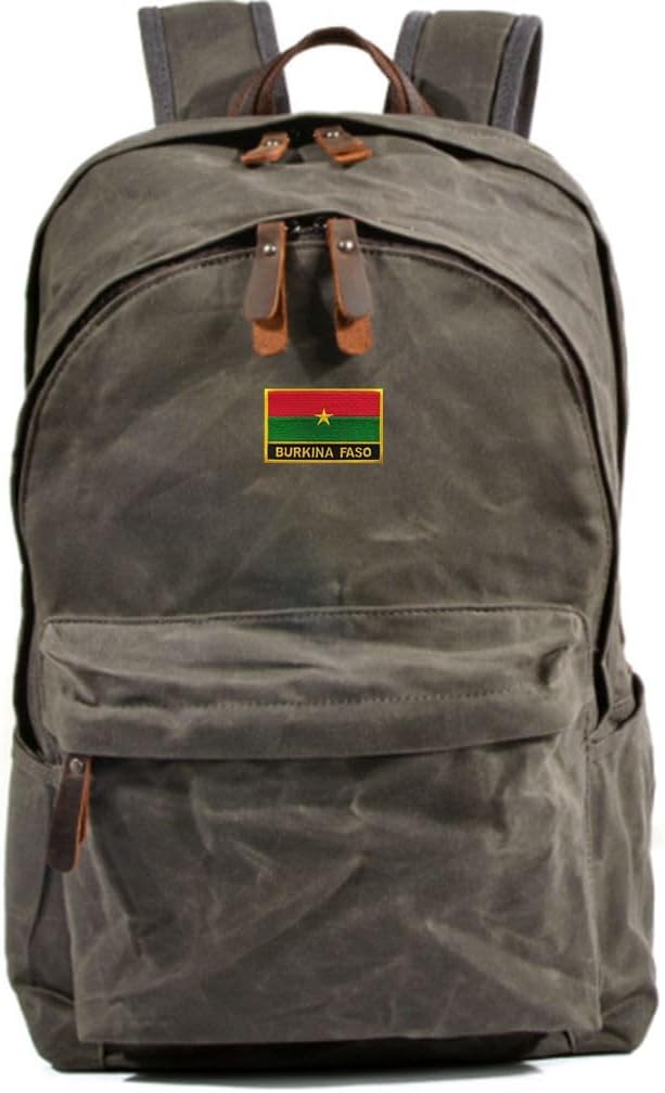 Detalle de Uijokdef Burkina Faso Flag Patch, Embroidered Polyester, Iron-On or Sew-On