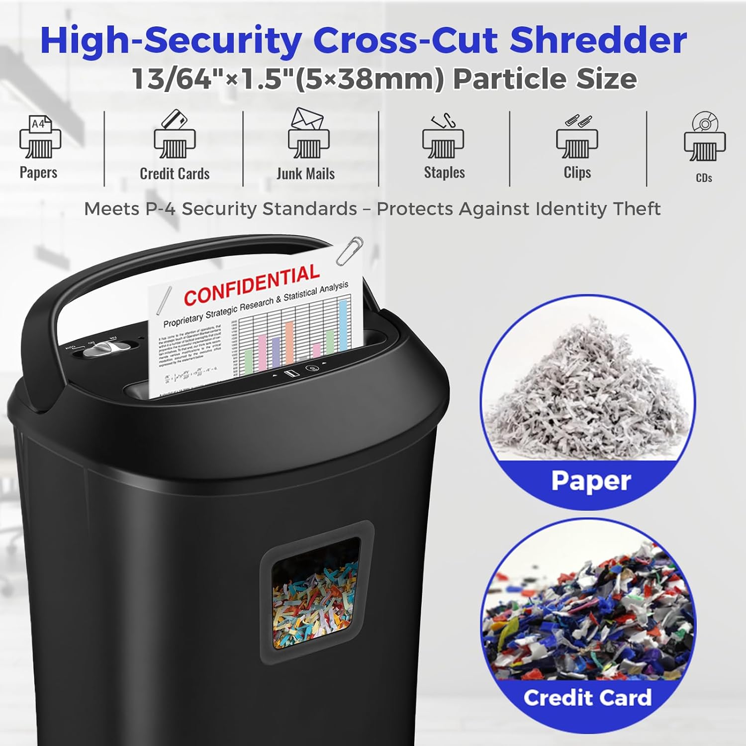 Thumbnail 3 de OFITECH 14-Sheet Paper Shredder, 6.6-Gal 🗑️