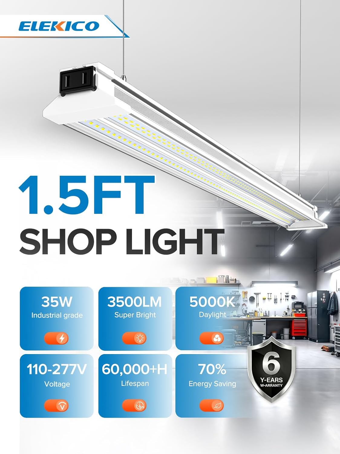 Detalle de LED Shop Light, 1.5FT