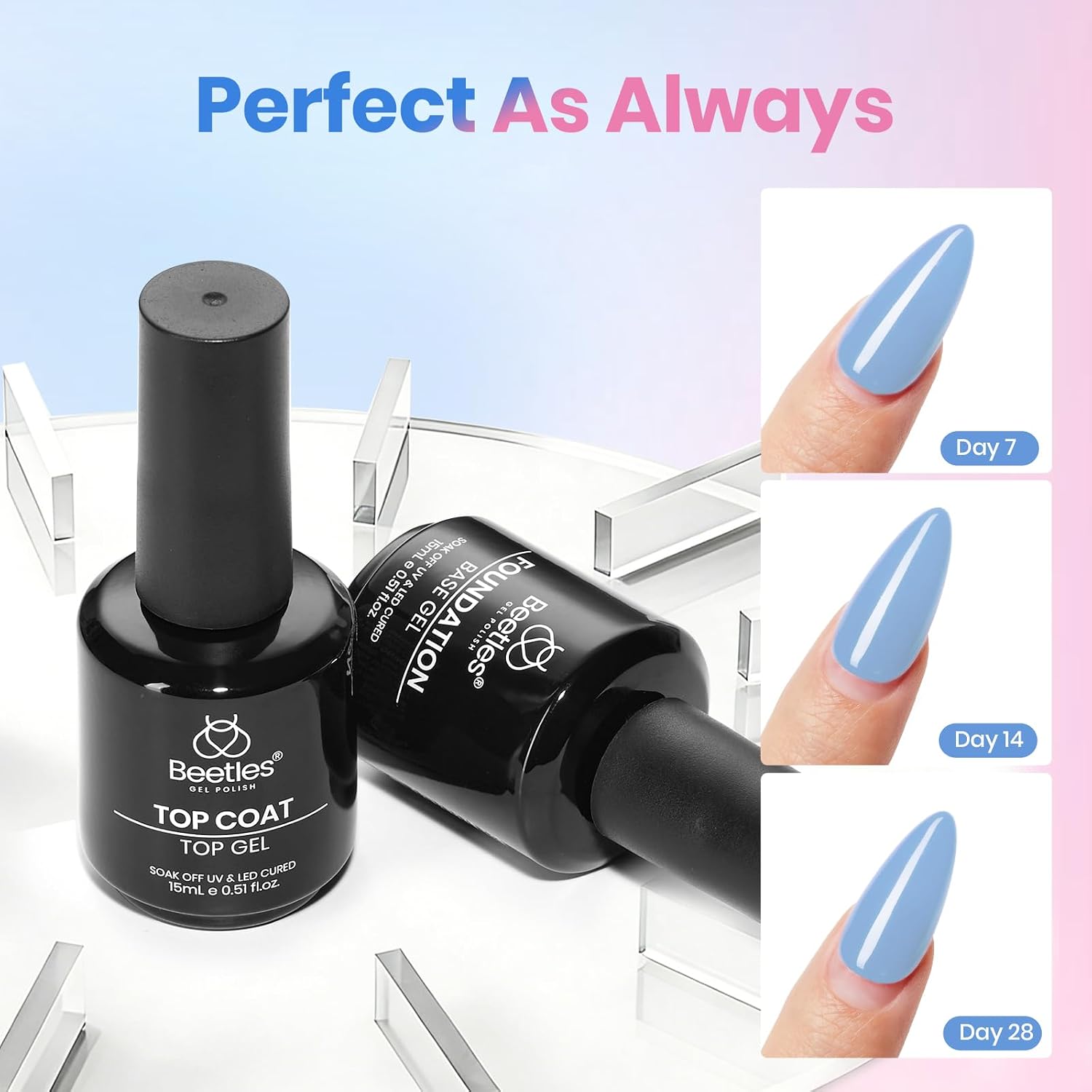Thumbnail 4 de beetles Gel Polish No Wipe Top 15ml 💅