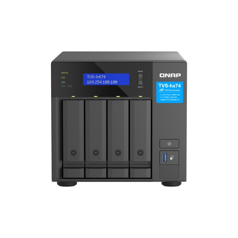 Thumbnail 3 de QNAP TVS-h474-PT-8G NAS 4 bahías