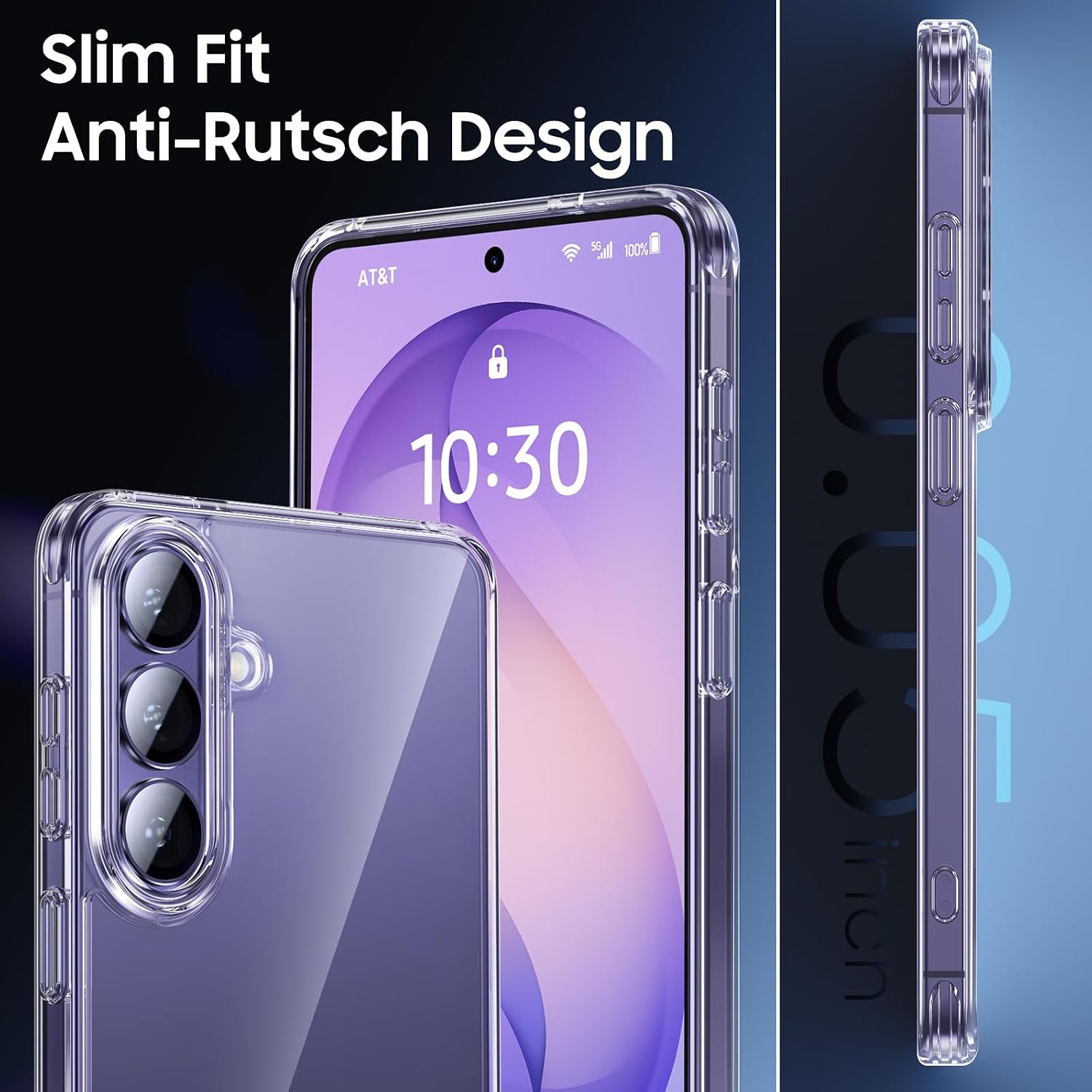 Thumbnail 3 de UniqueMe Hülle für Samsung Galaxy S26 – Case & 2 Schutzfolien, Transparent