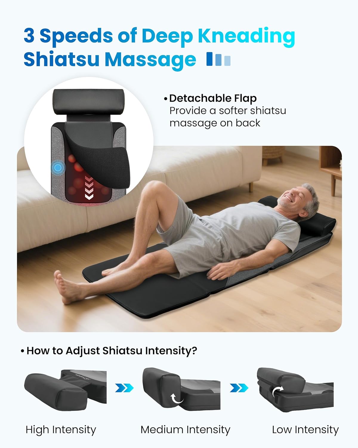 Detalle de COMFIER FSA Full Body Massage Mat with Heat