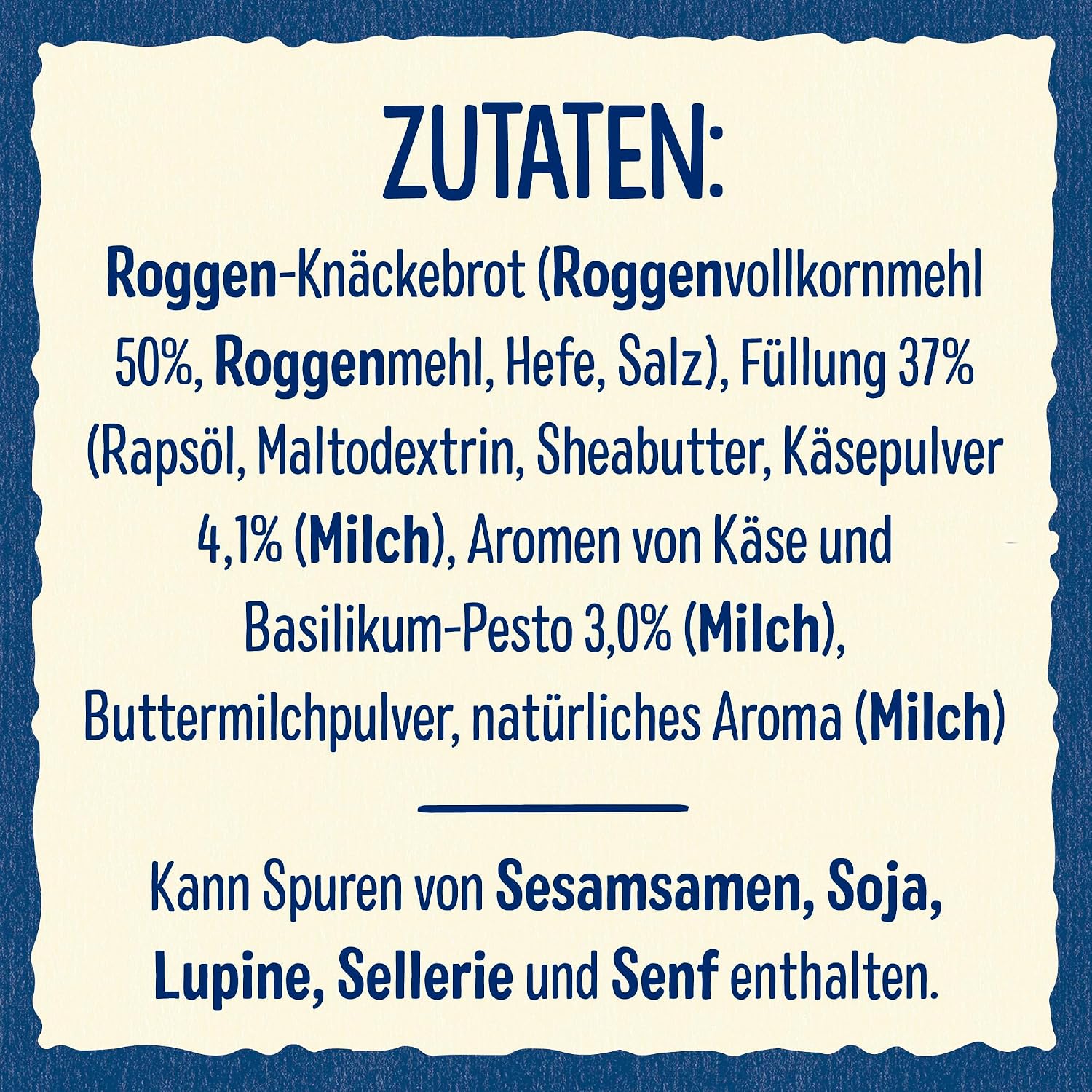 Detalle de Wasa Knäckebrot Sandwich Pesto – 3x37g (111g) Packung mit Käse und Basilikum-Pesto