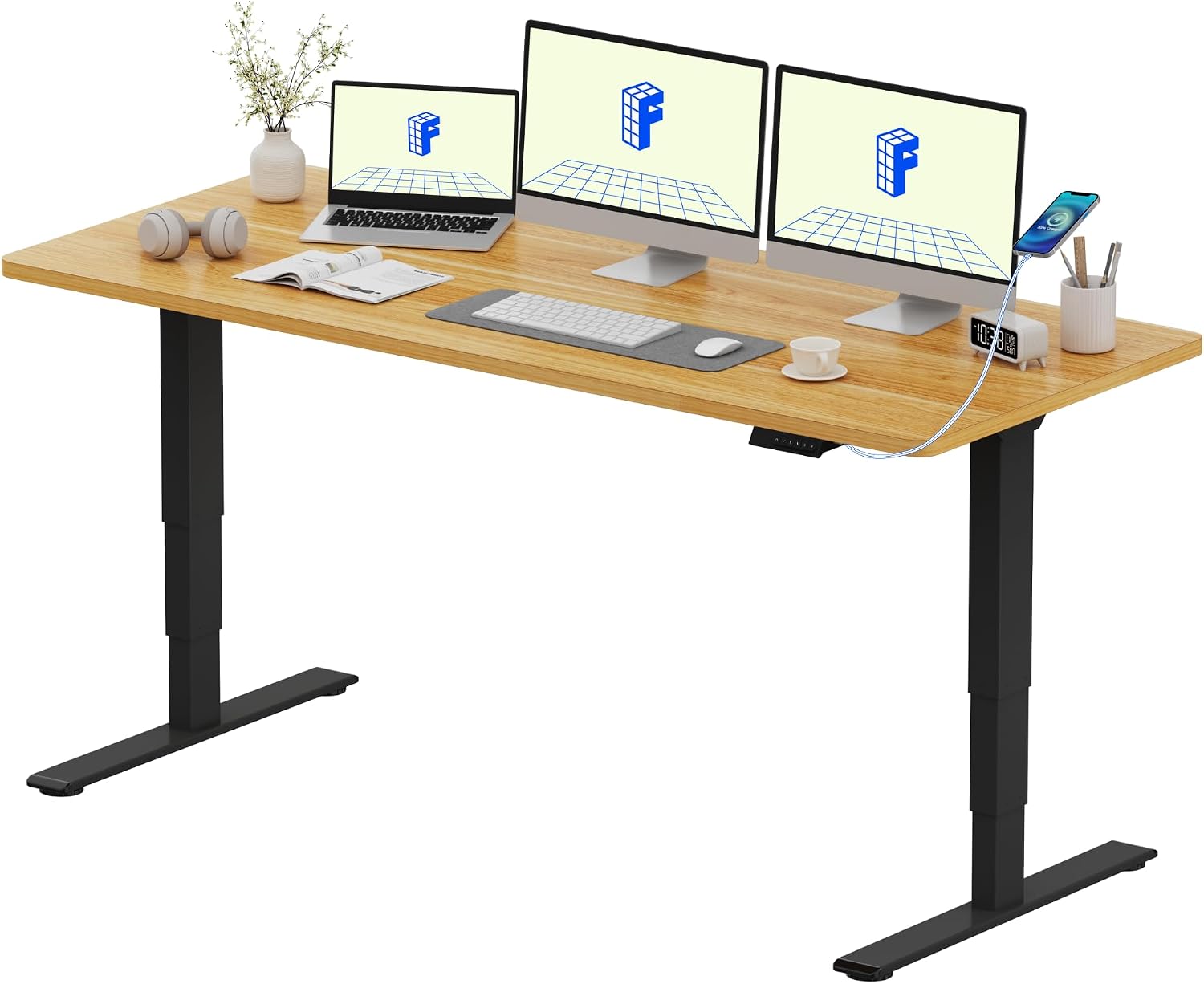 Detalle de FLEXISPOT EC5 Plus scrivania regolabile 160×80 cm
