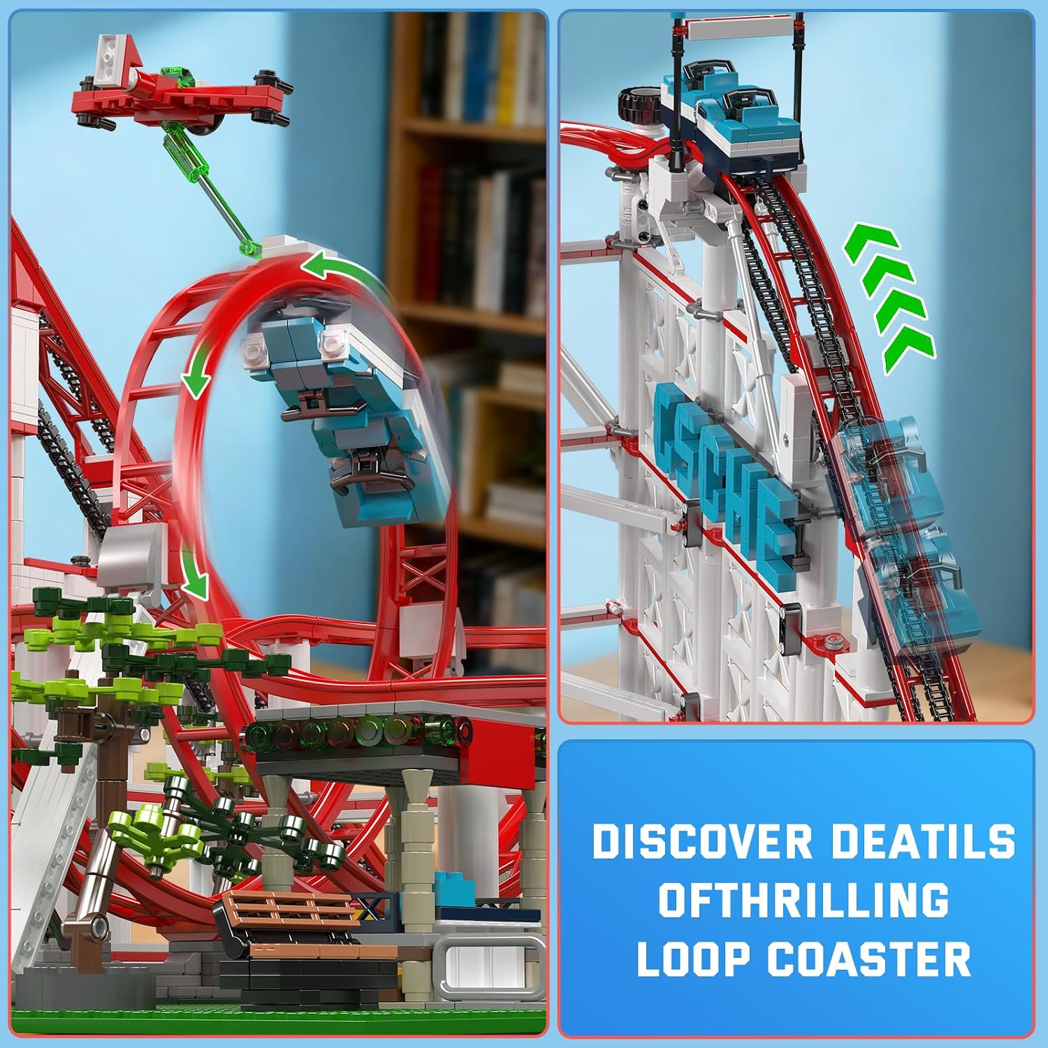Thumbnail 2 de Mould King 11014 Rollercoaster Building Blocks