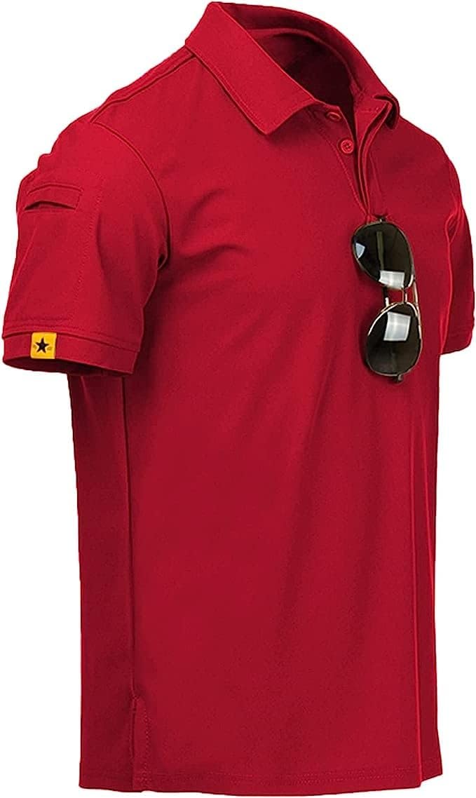 Detalle de JACKETOWN Men Polo Shirt – Short Sleeve, Breathable Polo for Sport and Casual Wear